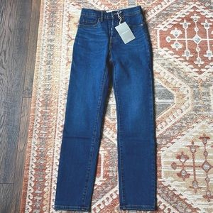 Everlane high rise slim straight jeans